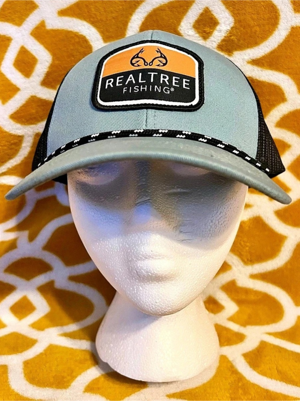 Realtree Fishing Trucker Hat Blue & Black